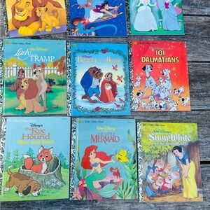 Disney Golden Storybook Collection with Colorful Covers